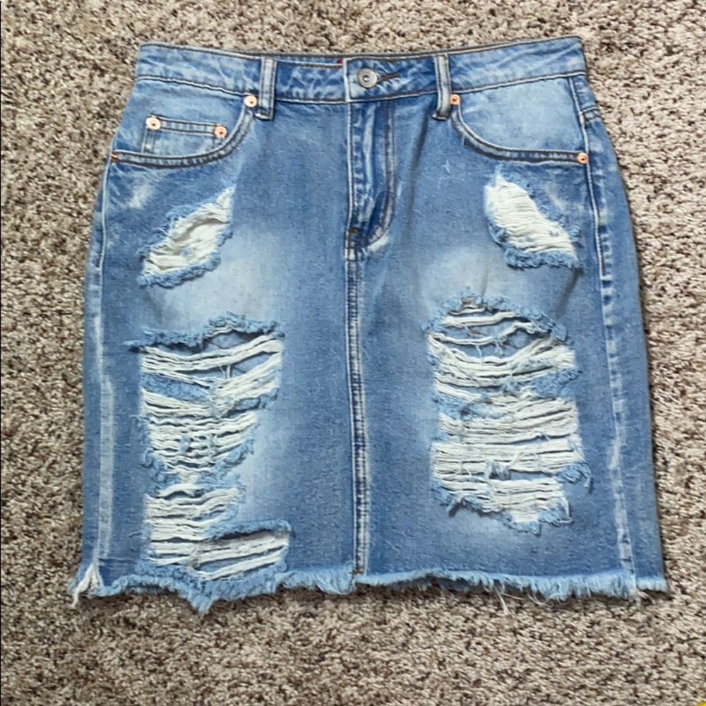 Signature 8 Denim Pencil Skirt